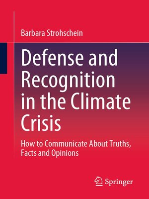 cover image of Defense and Recognition in the Climate Crisis